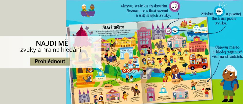 Najdi mě - interaktivní zvuková knížka s módem hry